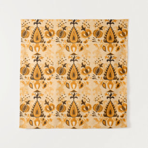 Tenture Papier peint vintage asiatique fleurs décorées san
