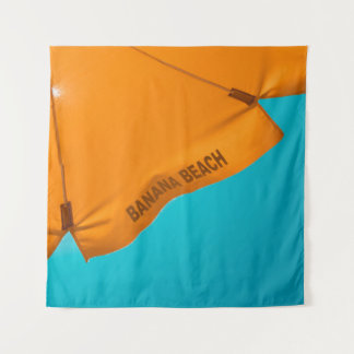 Tenture Parapluie à la banane orange