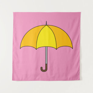 Tenture Parapluie Jaune