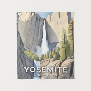 Tenture Parc national de Yosemite Aquarelle Voyage