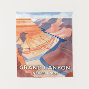 Tenture Parc national du Grand Canyon aquarelle voyage