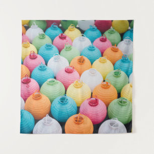 Tenture Parcelle de la lanterne de ciel de couleur aérée