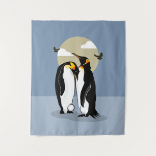 Tenture parents de pingouins empereurs