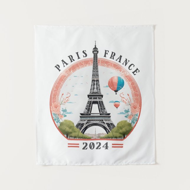 Tenture Paris France 2024 Tapestrys, Tour Eiffel (Devant)