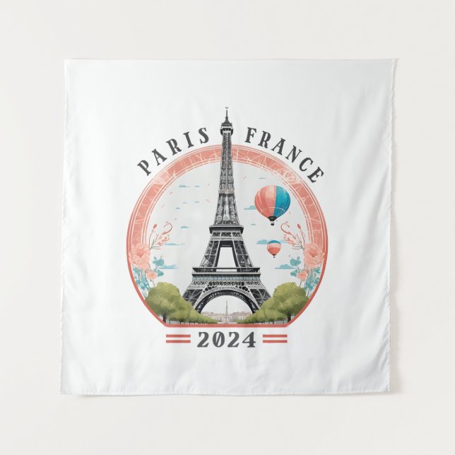 Tenture Paris France 2024 Tapestrys, Tour Eiffel (Devant)