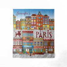 Paris France Bâtiments en briques Café Français Vo