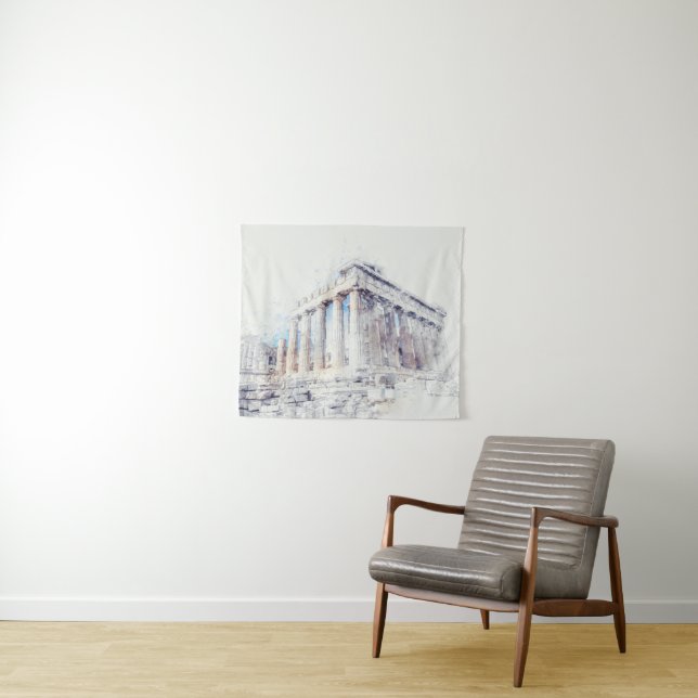 Tenture Parthénon des sites antiques à Athènes, Grèce (En situation (horizontale))