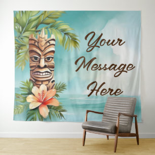 Tenture Parti Tropical Tiki