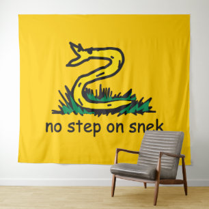 Tenture Pas de pas sur les mèmes de serpent Gadsden parodi