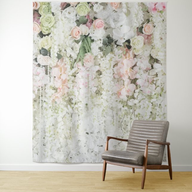 Tenture Pastel Floral Garland Mariage Prop (En situation)