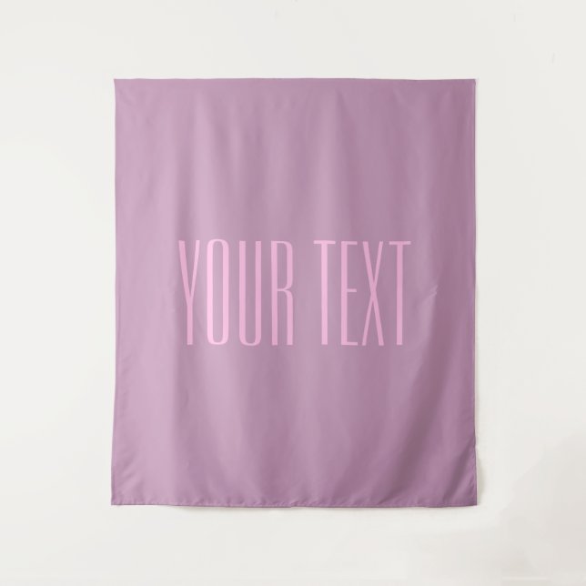 Tenture Pastel Purple & Pink clair | Texte modifiable mode (Devant)