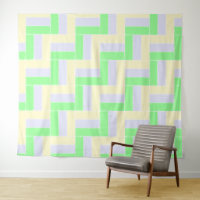 Pastel Rectangles Lignes en pointillé blanc Motif