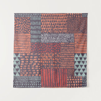 Tenture Patchwork bohémien : conception sans couture dessi