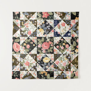Tenture Patchwork floral : Mélange Vintage