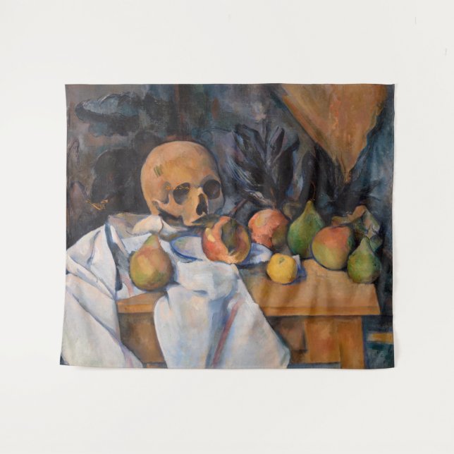 Tenture Paul Cezanne - La vie morte avec le crâne (Devant (Horizontal))
