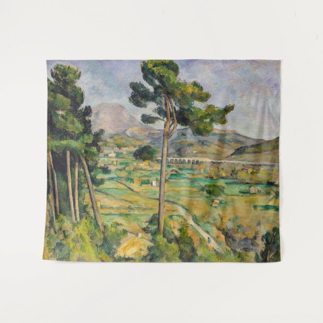 Tenture Paul Cezanne - Mont Sainte-Victoire et Viaduc (Devant (Horizontal))