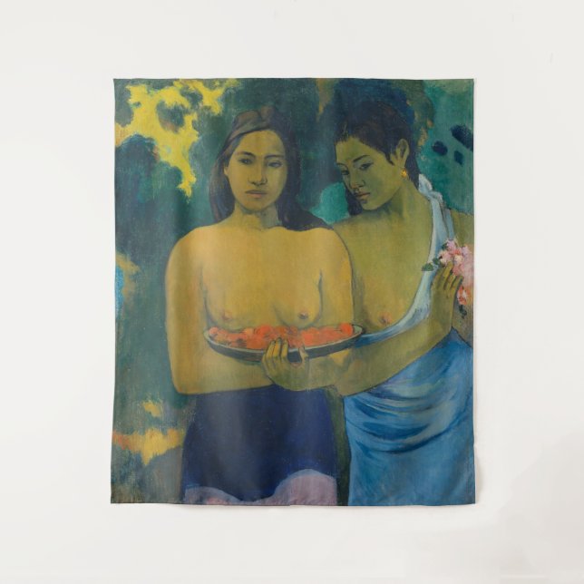 Tenture Paul Gauguin - Deux femmes tahitiennes (Devant)