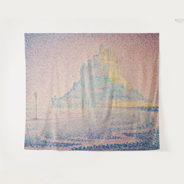 Tenture Paul Signac - Mont Saint Michel Fog et Soleil (Devant (Horizontal))