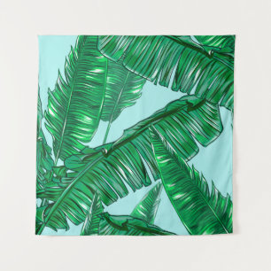 Tenture Paume tropicale feuilles sans couture vintage patt