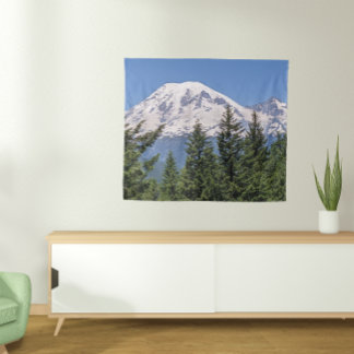 Tenture Paysage couvert par la neige du Mont Rainier