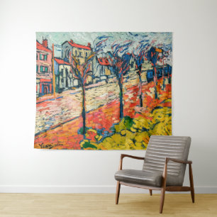 Tenture Paysage des banlieues Maurice de Vlaminck