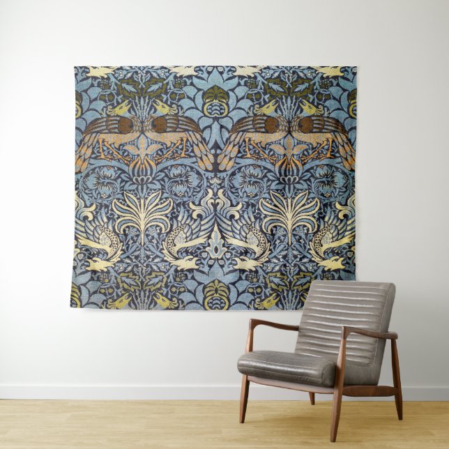 Tenture Peacock et Dragon, William Morris (En situation (horizontale))