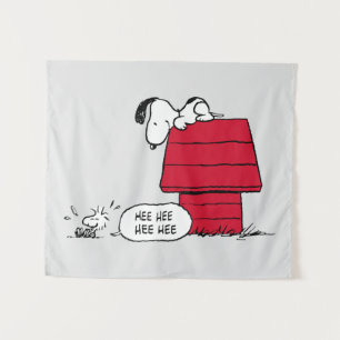 Tenture PEANUTS Motif rouge et noir