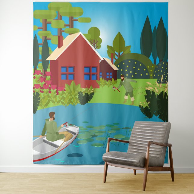 Tenture Pêcheurs (En situation)