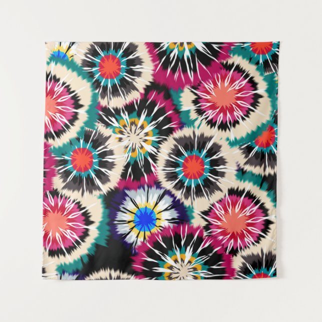 Tenture Peinture à la main Abstraite Aquarelle sans coutur (Devant)