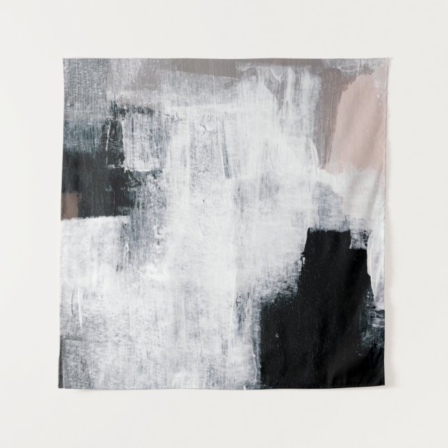 Tenture Peinture Abstraite. OEuvre d'art tendance peinte à (Devant)