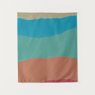 Tenture Peinture abstraite orange et noire