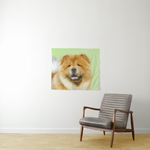 Tenture Peinture Chow Chow - Joli art original chien