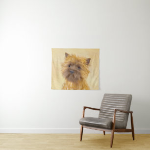 Tenture Peinture de Cairn Terrier - Cute Original Chien Ar