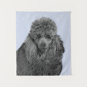 Tenture Peinture de caniche Miniature Jouet noir Art origi