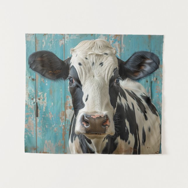 Tenture Peinture de la ferme de vache laitière de mignonne (Devant (Horizontal))