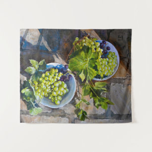 Tenture Peinture de nature morte de raisin vert