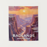Peinture du Badlands National Park South Dakota