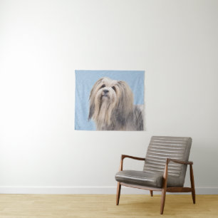 Tenture Peinture Havanaise (Argent) - Cute Original Chien 