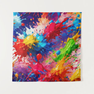 Tenture Peinture humide colorée design