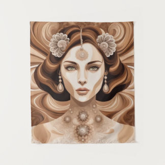 Tenture peinture murale Femme ancienne