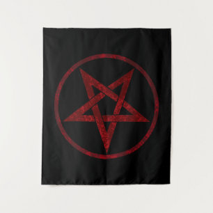 Tenture Pentagram Red Devil
