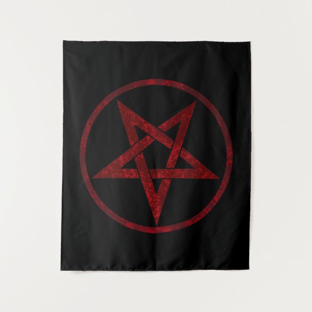 Tenture Pentagram Red Devil (Devant)