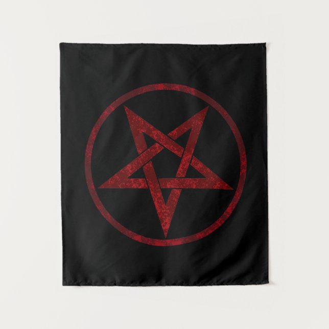 Tenture Pentagram Red Devil (Devant)