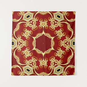 Tenture Perle d'or : illustration de cadre décoratif.