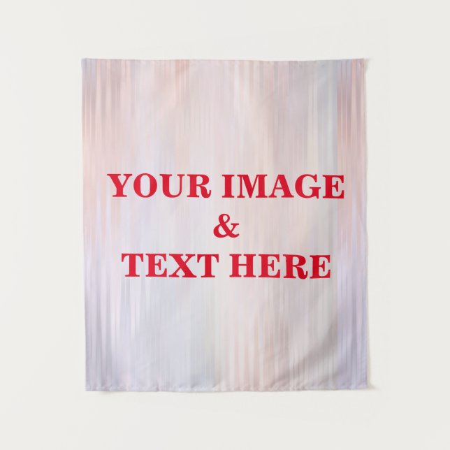 Tenture Personalized Custom Your Own Photo & Text Tapestry (Devant)