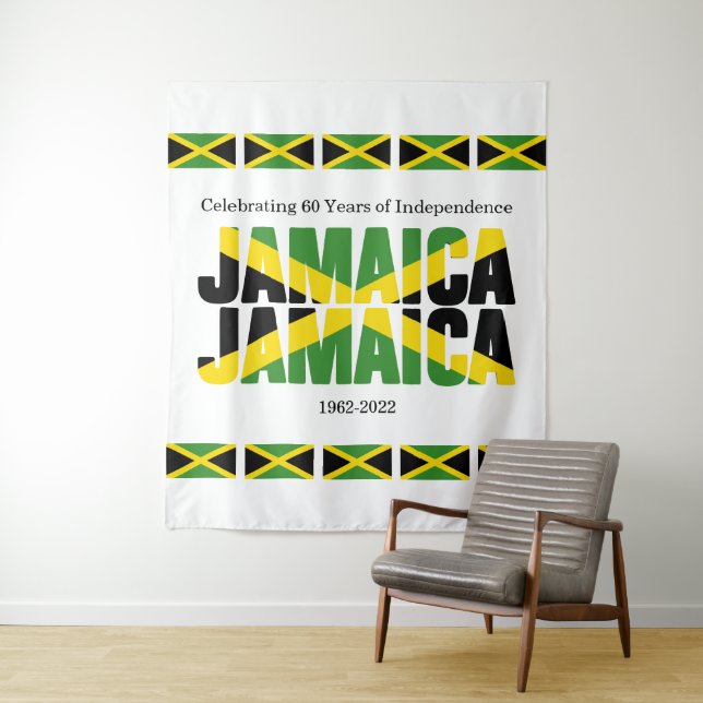 Tenture Personnalisable JAMAÏQUE JAMAÏQUE (En situation)