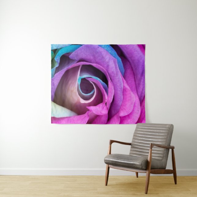 Tenture Pétales roses 6 (En situation (horizontale))