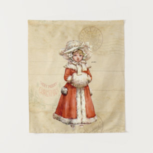 Tenture Petit Caroleur victorien Noël personnalisé