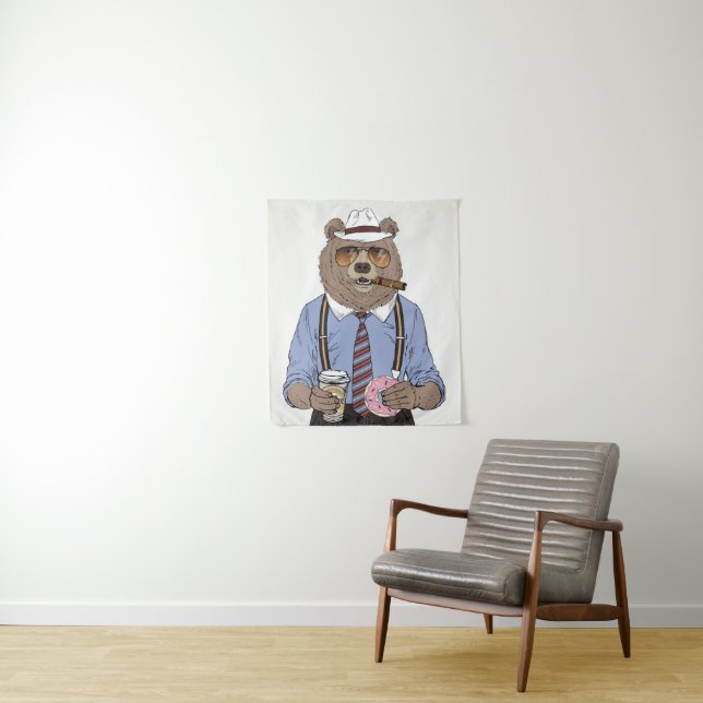 Tenture Petit déjeuner d'ours (En situation)