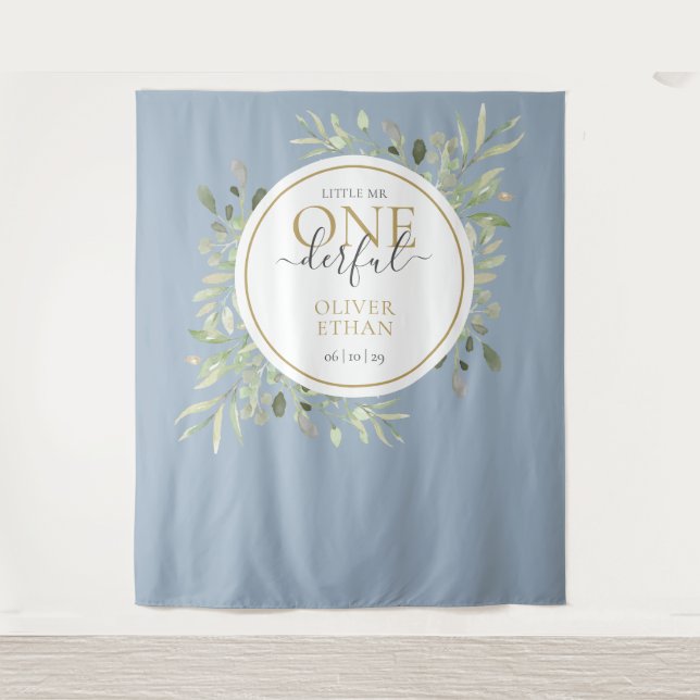 Tenture Petit M. ONEderful Premier anniversaire Prop photo (Devant)
